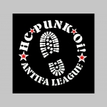 Hardcore Punk Oi! Antifa League čierne trenírky BOXER s tlačeným logom,  top kvalita 95%bavlna 5%elastan